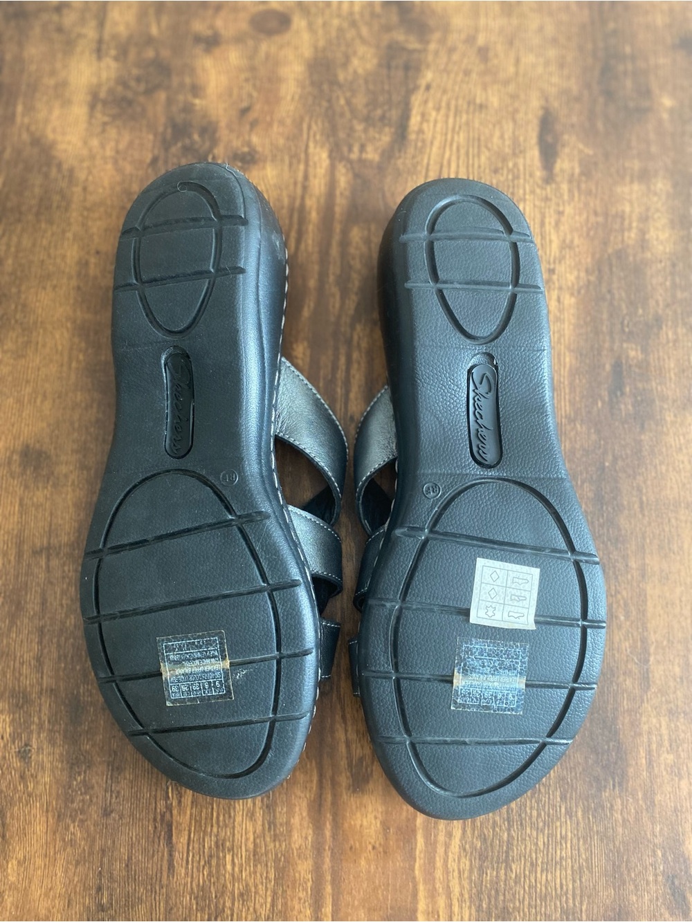 Skechers Women's Pewter Braided Band Slide Sandals - Picture 3 of 4